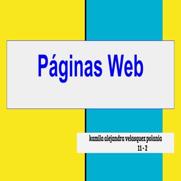 Páginas web