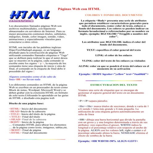 Páginas web con html