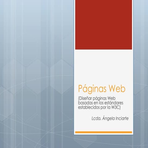 Páginas web ii. Formato HTML