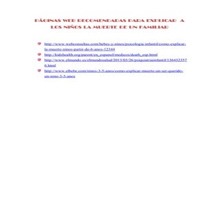 Páginas web recomendadas para expli...