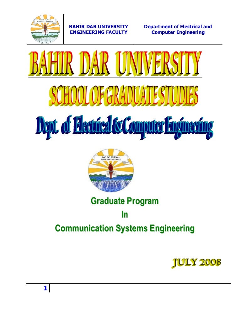 Pg In Communication Systems Engineering Carriculum