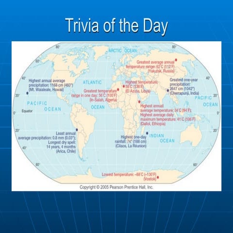 GEOG 100--Lecture 09--Global Climates