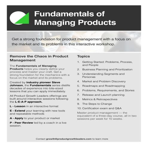 Product Management Fundamentals