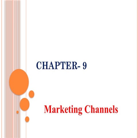 Advanced marketing management distribution channels