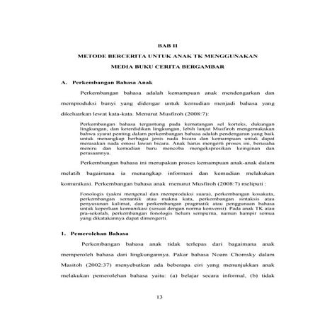 (Pgpaud) efektivitas metode bercerita dengan buku cerita bergambar dalam meni...