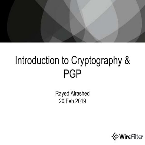 Introduction to Cryptography & PGP | PPTX | Computer Software and ...