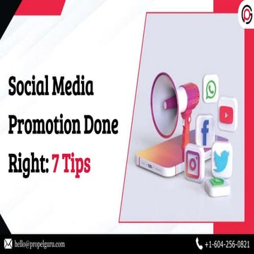 Social Media Promotion Done Right: 7 Tips