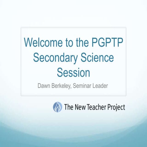 Pgptp session 1