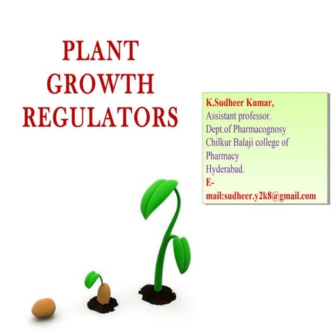 PLANT GROWTH REGULATORS