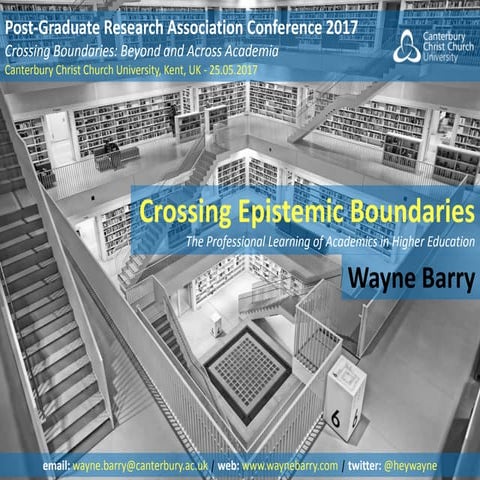Crossing Epistemic Boundaries – The Professional Learning of Academics in Hig...