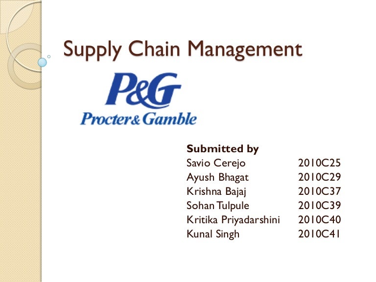 p-g-supply-chain-management