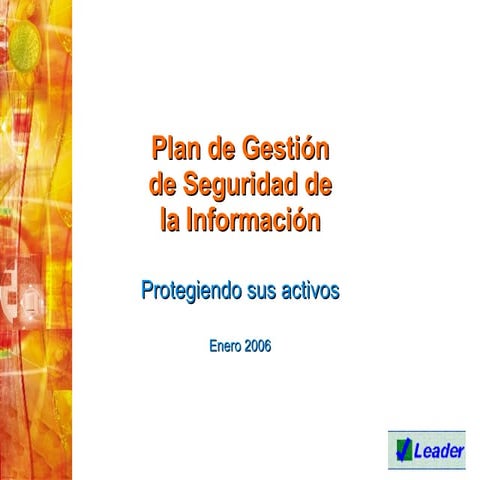 Plan General Seguridad Integral