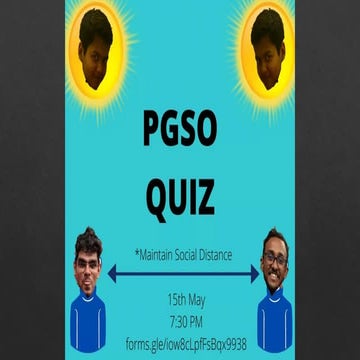 PGSO Quiz 2021