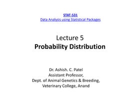 Probability Distributions | PPT