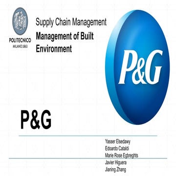 Procter & Gamble Supply Chain Finance Case
