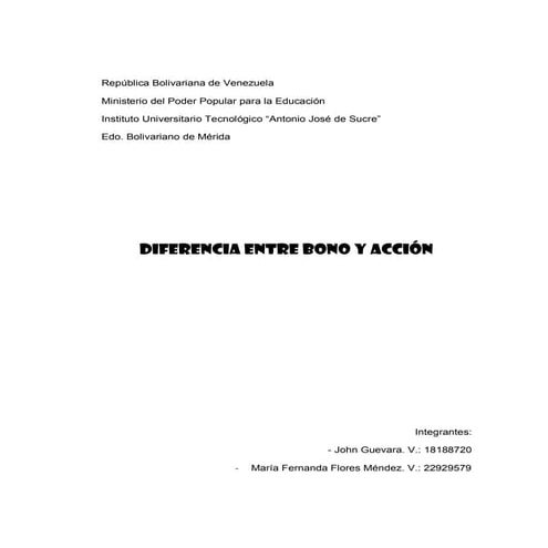 Bono y Acción