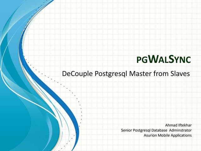 pgWALSync