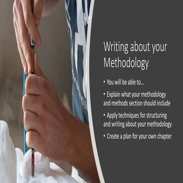 Pg writing about your methodology webinar