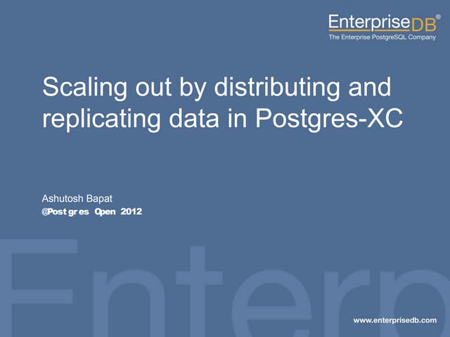 Pgxc scalability pg_open2012