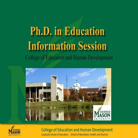 Ph.D in Education Info Session 2016