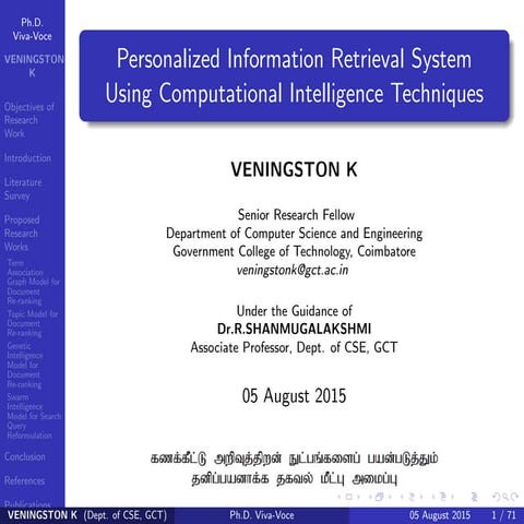 Personalized Information Retrieval system using Computational Intelligence Techniques