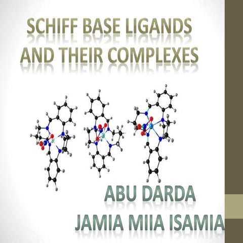 schiff  base ligand