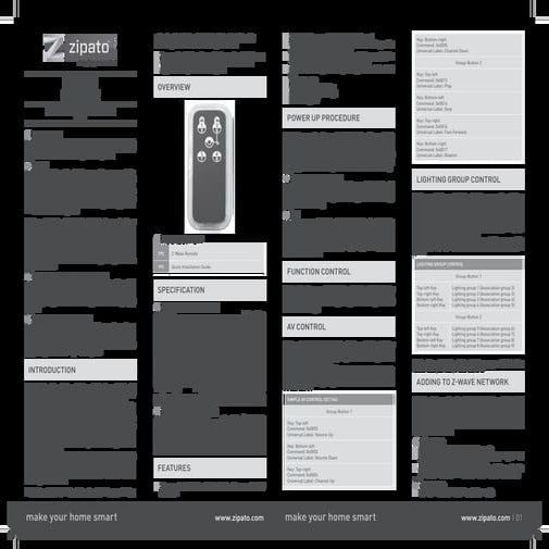 Ph psr03-zipato-z-wave-remote-user-manual