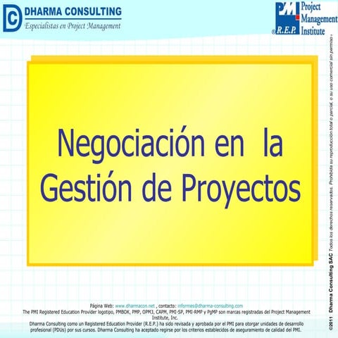 Negociación en la Gestión de Proyectos