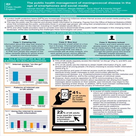 Hannah McCall  - prize winning poster at MRF's Meningitis & Septicaemia in Children & Adults 2017