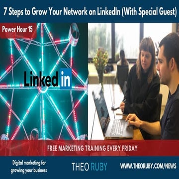 Power Hour 15 | 7 Steps to Grow Your Network on LinkedIn with Celia The Queen...