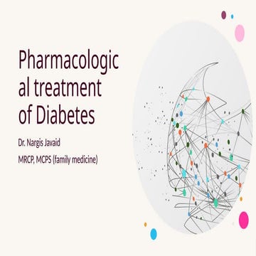 PHAMACOTHERAPY OF DM by anjuman bukhari h