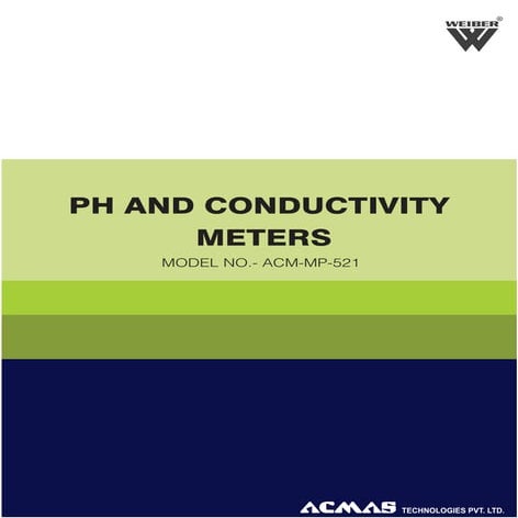 pH & Conductivity Meters by ACMAS Technologies Pvt Ltd.