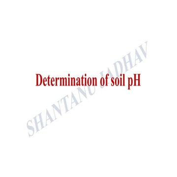 Determination of Soil pH and soil EC