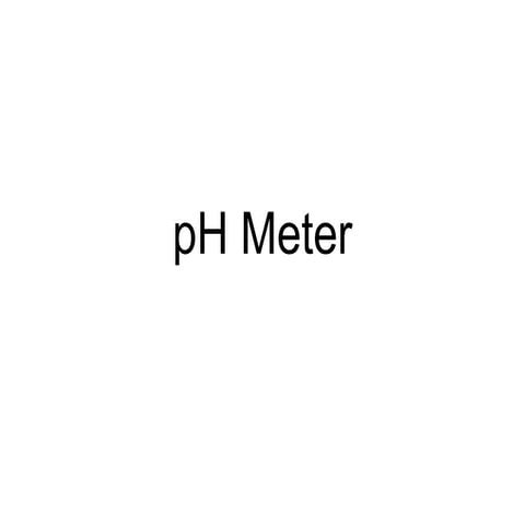 pH and pH meter
