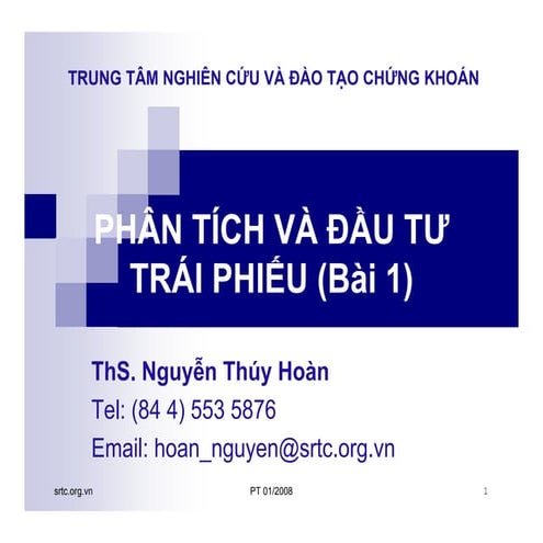Phan tich va dau tu trai phieu