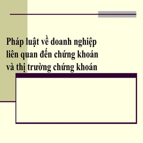 Phap Luat Dn Lien Quan Den Ck Ttck