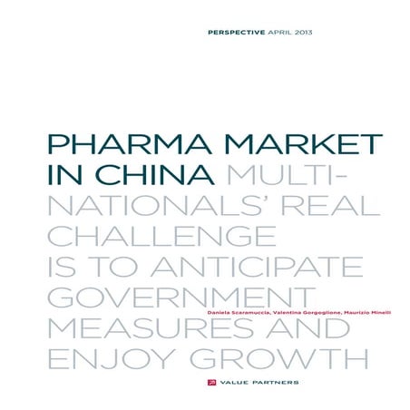 The china pharmaceutical market ppt | PPTX