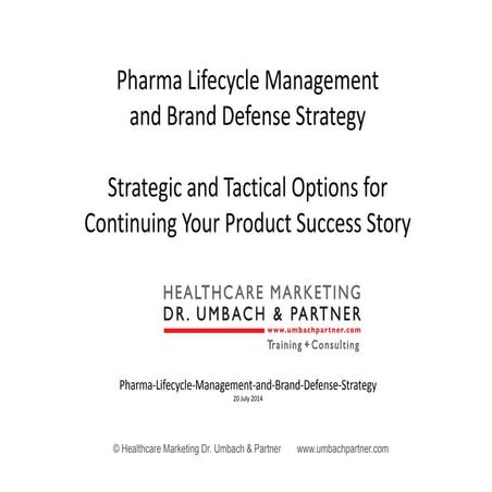 Pharma Product Lifecycle Management and Brand Defense Strategy: Tips