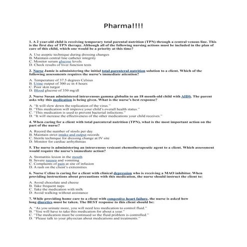 Pharma quiz-review