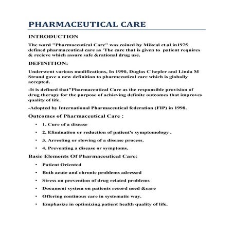 PHARMACEUTICAL CARE.docx