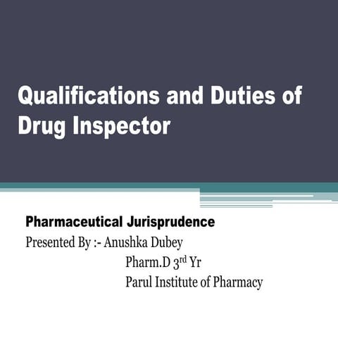 Pharmaceutical jurisprudence(pharm d 3rd yr)