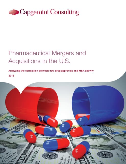 Pharmaceutical Mergers Acquisitions...