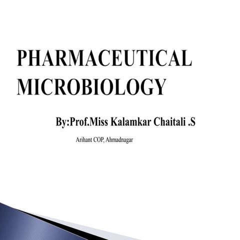 Pharmaceutical microbiology introduction