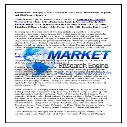 Pharmaceutical packaging market