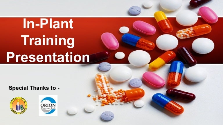 Pharmaceuticals In Plant Training Presentation By Don