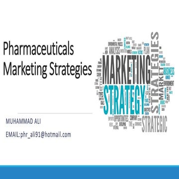 Pharmaceutical Marketing Strategies | PDF