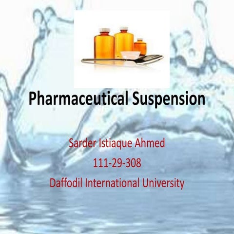 Pharmaceutical suspension
