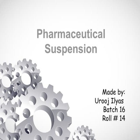 Pharmaceutical suspension