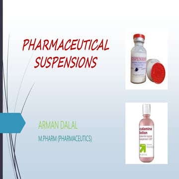 Pharmaceutical  suspensions