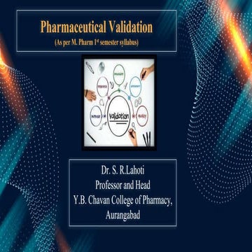 Pharmaceutical Validation ( As per M.Pharm 1st sem Syllabus).pptx